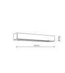 Kinkiety łazienkowe - Light Prestige Kinkiet Ibros średni 1 x LED CCT czarny IP44 GS-LWA-9W BK CCT - product 3