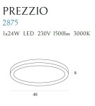 Lampy sufitowe LED - Maxlight Plafon Prezzio Round Ø 40 cm 24W 2875 - product 3