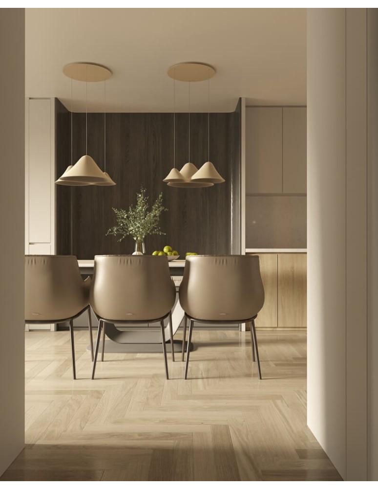 Maxlight Lampa Wiszaca Bellmond Cream&Grey P0566
