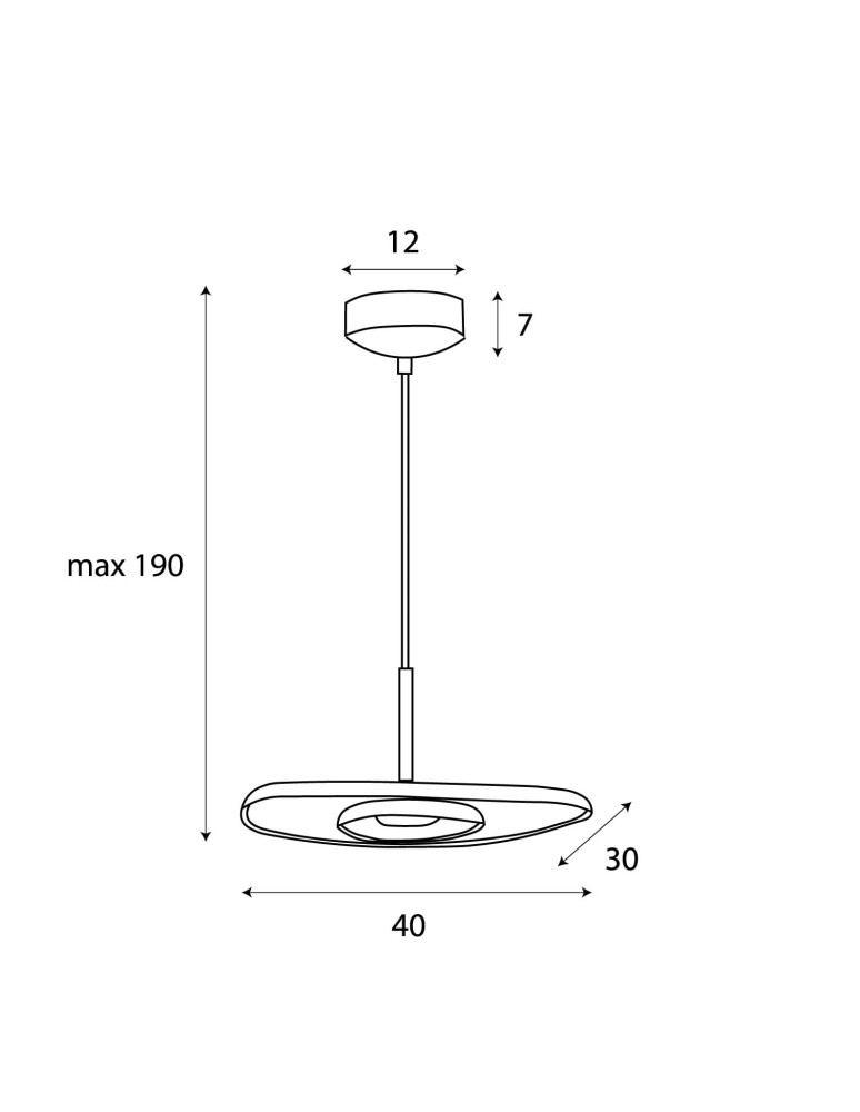 Maxlight Lampa Wiszaca Deux Black&Grey P0560