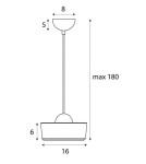 Lampy wiszące pojedyncze - Maxlight Lampa Wisząca Lipari I P0542 - product 5