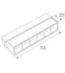 Lampy do szyn magnetycznych - Maxlight Lampa Magnetyczna Liniowa Biała System ZigBee 6W 340lm 2700-5000K M0025Z - product 2