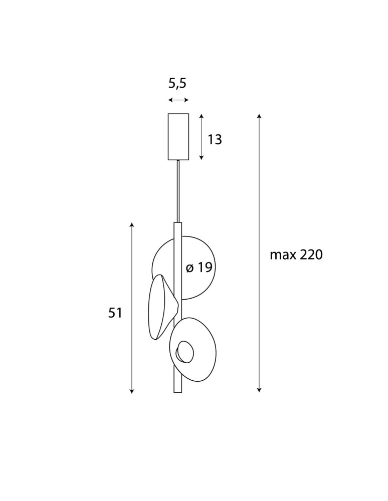 Maxlight Lampa Wiszaca Puro Black&Grey P0562