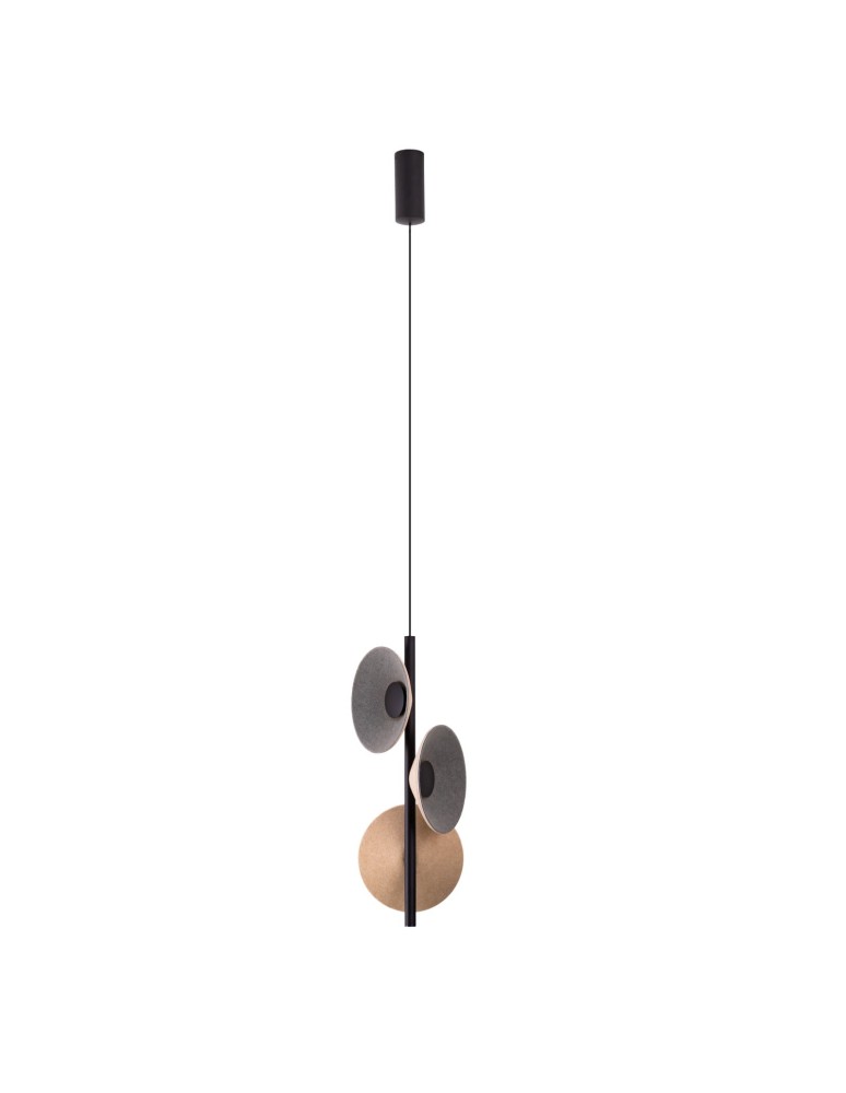 Lampy wiszące designerskie - Maxlight Lampa Wiszaca Puro Cream&Grey P0563 - product kolory-swiatla.pl 2