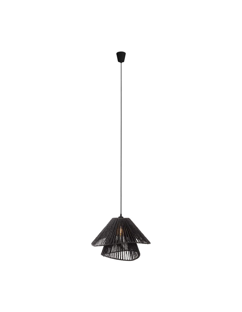 Lampy wiszące boho - Maxlight Lampa Wisząca Amalfi II Black P0580 - product kolory-swiatla.pl 3