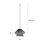 Lampy wiszące boho - Maxlight Lampa Wisząca Amalfi II Natural P0578 - product 4