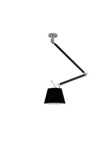 AZzardo ZYTA S 1xE27 Czarny AZ1845 + Abażur 36cm wisząca