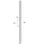 Kinkiety łazienkowe - Maxlight Kinkiet Fayette 91cm 18W IP44 3000K Złoty W0368 - product 5