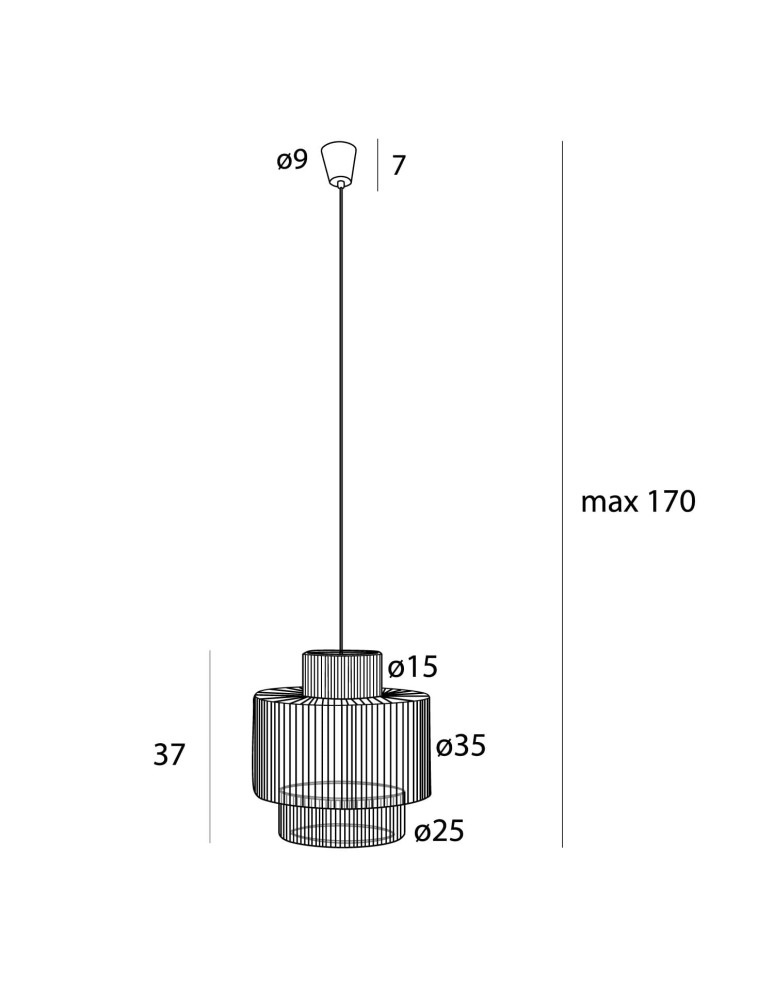 Maxlight Lampa Wisząca Labriz P0586