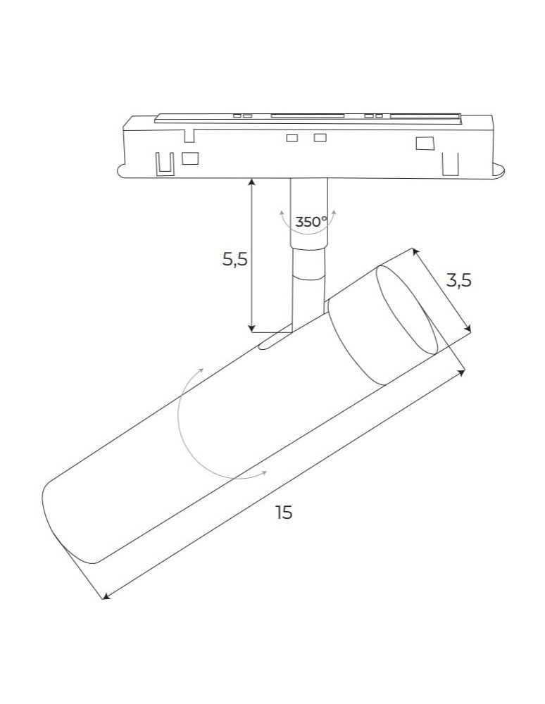 Maxlight Reflektor Magnetyczny Biały System ZigBee 8W 578lm 2700-5000K M0033Z Maxlight Reflektor Magnetyczny Biały System ZigBee 8W 578lm 2700-5000K M0033Z