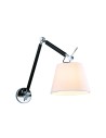 AZzardo ZYTA WALL S 1xE27 Czarny AZ1844 + Abażur 36cm kinkiet