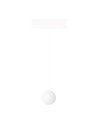 Maxlight Lampa Wisząca Magnetyczna Biała System ZigBee 6W 525lm 2700-5000K M0045Z