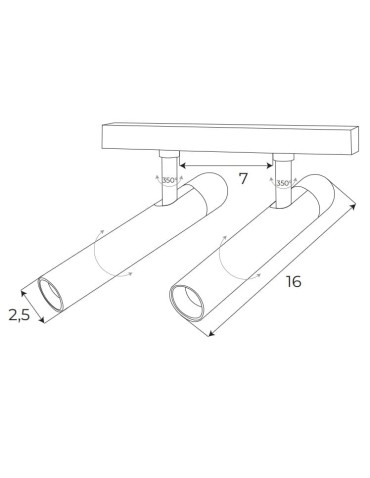 Maxlight Reflektor Magnetyczny Biały Podwójny System On/Off 10W 666lm 3000K M0048N - produkt 2