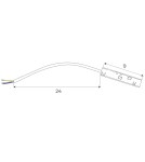 Akcesoria do szynoprzewodów magnetycznych - Maxlight Zasilanie Szyny Białej Przy Użyciu Zasilacza Zewnętrznego Ma0007 MA0018 - product 2