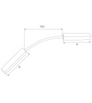 Akcesoria do szynoprzewodów magnetycznych - Maxlight Łączenie Zasilania Pomiędzy Dwoma Szynami, Gdy Użyty Jest Kątownik, Kolor Biały
 MA0020 - product 2
