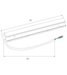 Akcesoria do szynoprzewodów magnetycznych - Maxlight Zasilacz Wewnętrzny 200W Do Szyn Magnetycznych, Kolor Biały MA0022 - product 2