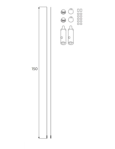 Maxlight Zestaw Linek Do Powieszenia Szyn Natynkowych Mt0018, Mt0019, Mt0028, Mt0029 MA0024 - produkt 2