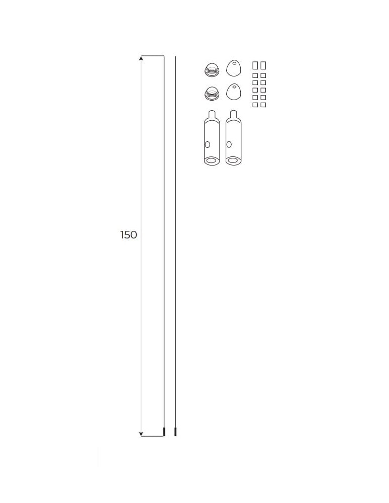 Maxlight Zestaw Linek Do Powieszenia Szyn Natynkowych Mt0018, Mt0019, Mt0028, Mt0029 MA0024 Maxlight Zestaw Linek Do Powieszenia Szyn Natynkowych Mt0018, Mt0019, Mt0028, Mt0029 MA0024