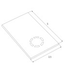 Akcesoria do szynoprzewodów magnetycznych - Maxlight Zaślepka Końcowa Do Szyn Natynkowych Głębokich Mt0018, Mt0019, Kolor Biały
 MA0028 - product 2