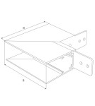 Akcesoria do szynoprzewodów magnetycznych - Maxlight Kątownik Głęboki Do Użycia Przy Uskoku Na Suficie. Do Szyn MT0018, MT0019 MT0021 - product 2