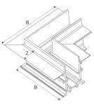 Akcesoria do szynoprzewodów magnetycznych - Maxlight 90°. Montaż Na Sufit Lub Ścianę. Do Szyn MT0023, MT0024 MT0025 - product 2