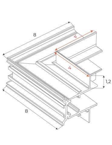 Maxlight Kątownik Ściana/Sufit. Do Szyn MT0023, MT0024 MT0027 - produkt 2