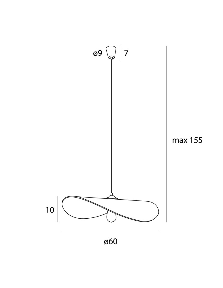 Maxlight Lampa Wisząca Nap P0581