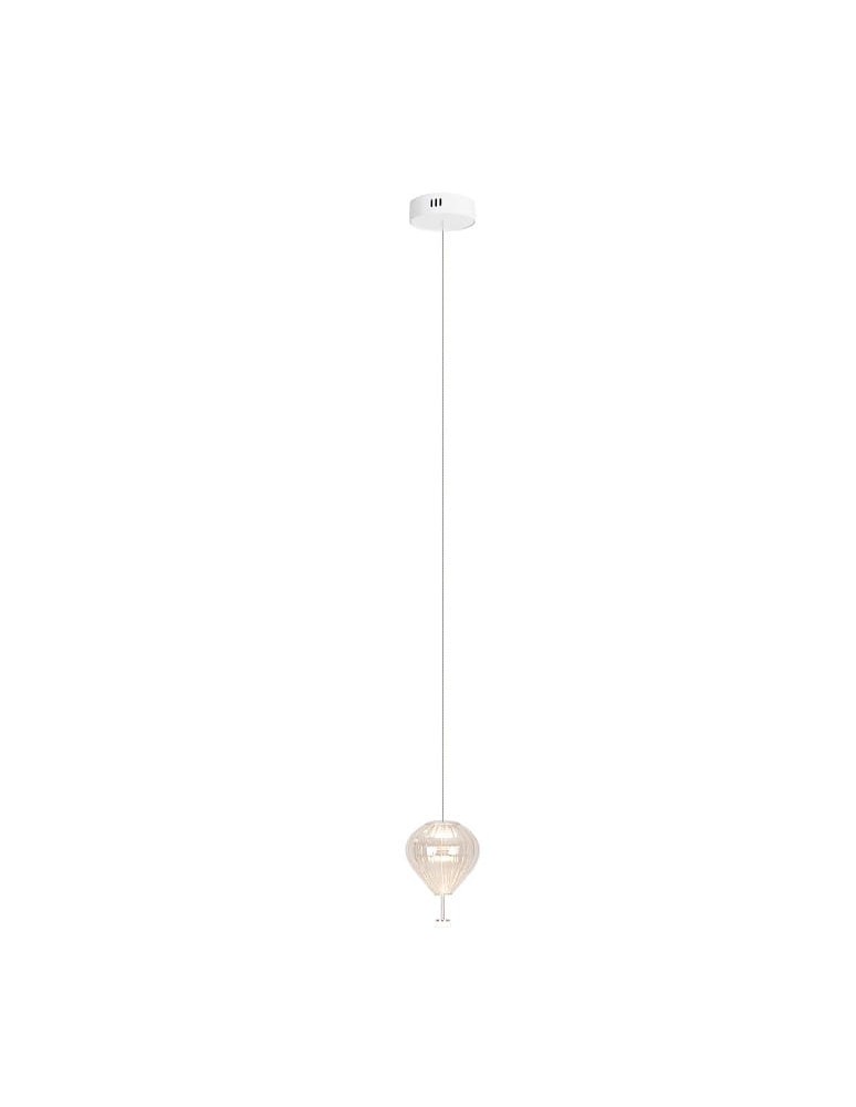 Lampy wiszące pojedyncze - Maxlight Lampa Wisząca Palloncini 1 Clear Glass P0527 - product kolory-swiatla.pl 2