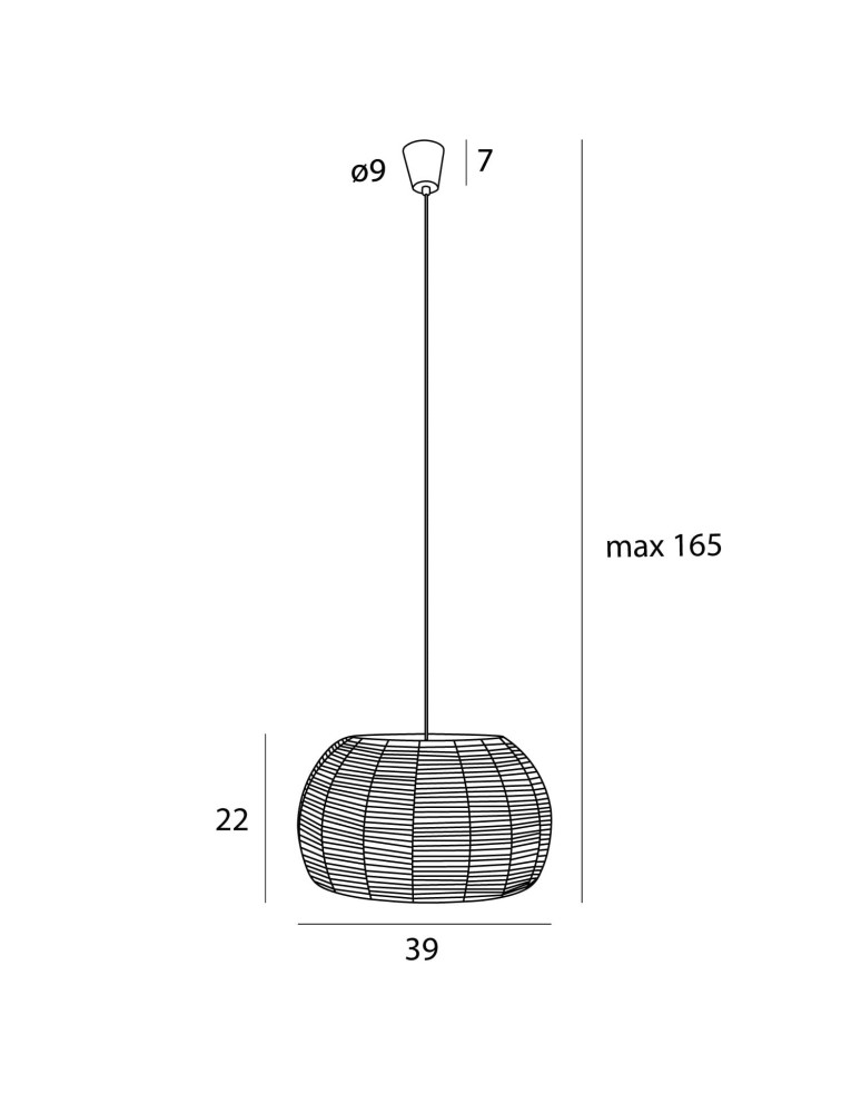 Maxlight Lampa Wisząca Praslin I P0583 Maxlight Lampa Wisząca Praslin I P0583