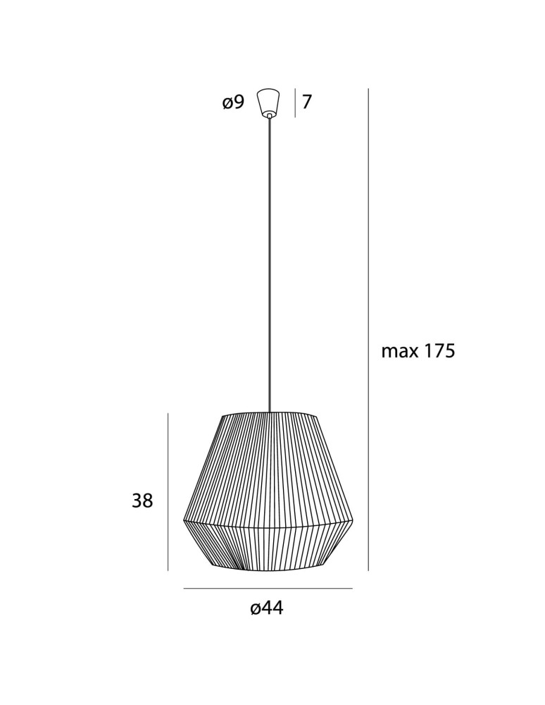 Lampy wiszące boho - Maxlight Lampa Wisząca Praslin II P0584 - product kolory-swiatla.pl 5