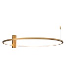 Lampy sufitowe ringi - Maxlight Plafon Queen 80Cm Brushed Gold 20W 3000K C0240 - product 1
