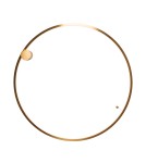 Lampy sufitowe ringi - Maxlight Plafon Queen 80Cm Brushed Gold 20W 3000K C0240 - product 3