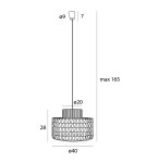 Maxlight Lampa Wisząca Raffle P0587 Maxlight Lampa Wisząca Raffle P0587
