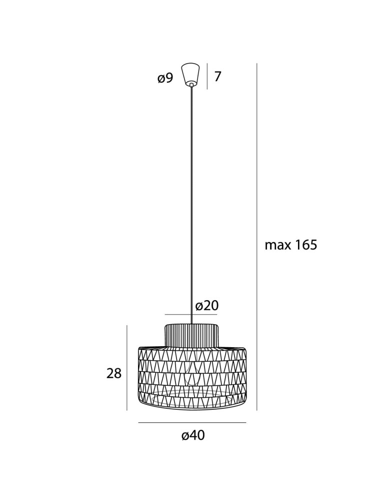 Maxlight Lampa Wisząca Raffle P0587 Maxlight Lampa Wisząca Raffle P0587