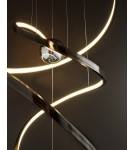 Lampy wiszące nowoczesne - Maxlight Lampa Wisząca Ritz Polished Black P0500D - product 3