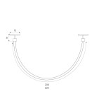 Lampy do szyn magnetycznych - Maxlight Lampa Magnetyczna System On/Off 20W 1404lm 3000K
 M0022N - product 3