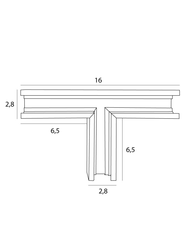 Akcesoria do szynoprzewodów magnetycznych - Maxlight Łącznik T Płytki -Ściana/Sufit. Do Szyn MT0011, MT0012 MT0017 - product kolory-swiatla.pl 2