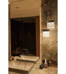 Lampy wiszące pojedyncze - Maxlight Lampa Wisząca Vetro Brushed Black P0574D - product 3