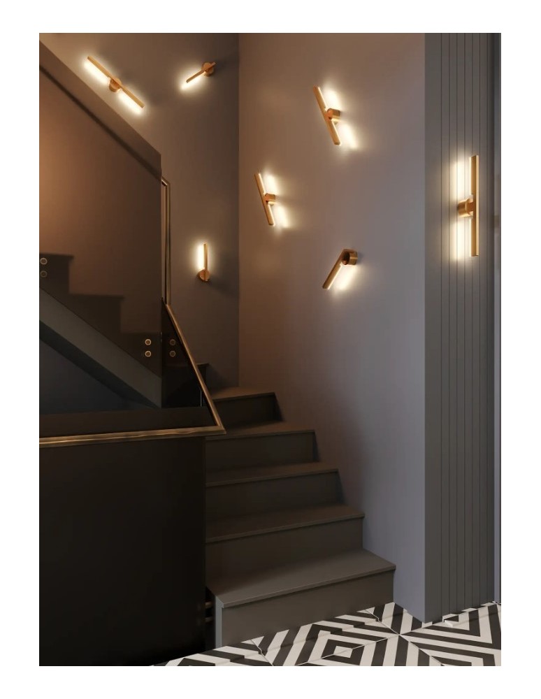 Kinkiety nowoczesne - Maxlight Kinkiet Merano I Złoty W0345 - product kolory-swiatla.pl 6