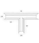 Akcesoria do szynoprzewodów magnetycznych - Maxlight Łącznik T Głęboki Ściana/Sufit. Do Szyn Mt0001, Mt0002 MT0015 - product 2