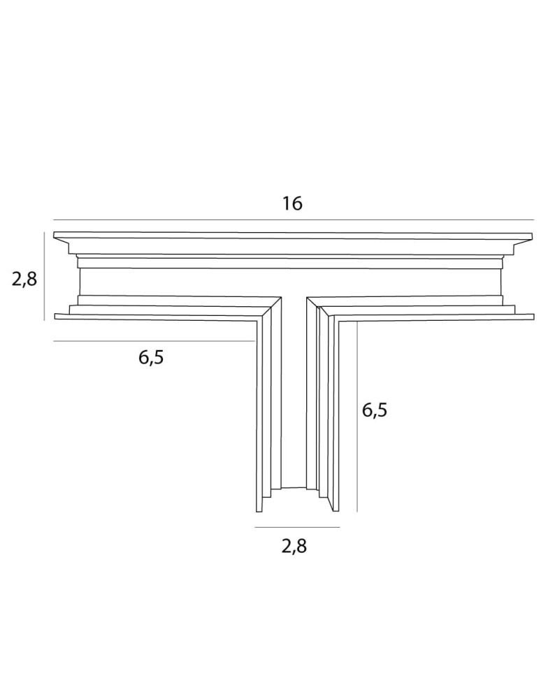 Akcesoria do szynoprzewodów magnetycznych - Maxlight Łącznik T Głęboki Ściana/Sufit. Do Szyn Mt0001, Mt0002 MT0015 - product kolory-swiatla.pl 2
