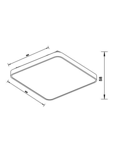 Zuma Line LINE SIERRA LED 60W 3600lm 4000K Złoty 12100005-GD Sufitowa - produkt 2