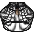 Dijk Lampa Wisząca Bambusowa w Stylu Boho 38x38x42cm Kolor Czarny 55703-074 Dijk Lampa Wisząca Bambusowa w Stylu Boho 38x38x42cm Kolor Czarny 55703-074