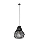 Dijk Lampa Wisząca Bambusowa w Stylu Boho 38x38x42cm Kolor Czarny 55703-074 Dijk Lampa Wisząca Bambusowa w Stylu Boho 38x38x42cm Kolor Czarny 55703-074
