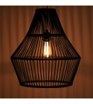 Dijk Lampa Wisząca Bambusowa w Stylu Boho 38x38x42cm Kolor Czarny 55703-074 Dijk Lampa Wisząca Bambusowa w Stylu Boho 38x38x42cm Kolor Czarny 55703-074