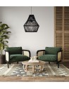 Dijk Lampa Wisząca Bambusowa w Stylu Boho 46x46x50cm Kolor Czarny 55704-074 Dijk Lampa Wisząca Bambusowa w Stylu Boho 46x46x50cm Kolor Czarny 55704-074