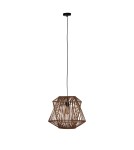 Lampy wiszące boho - Dijk Lampa Wisząca Bambusowa w Stylu Boho 46x46x40cm Kolor Naturalny 55706-017 - product 5