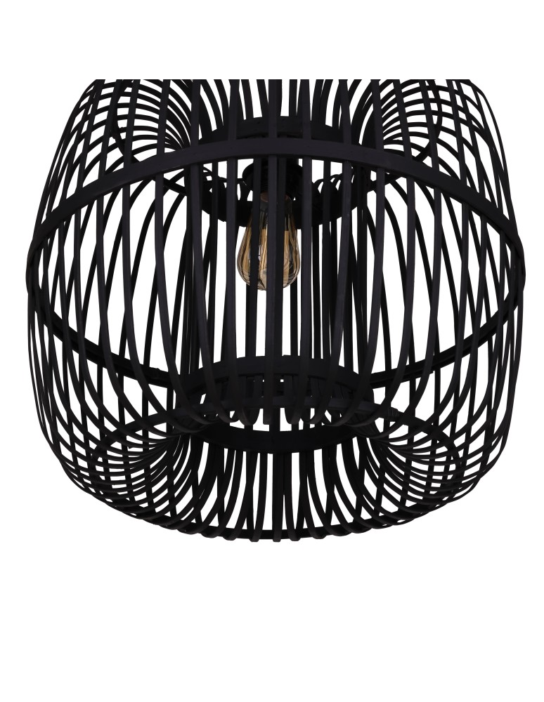 Dijk Lampa Wisząca Bambusowa w Stylu Boho 46x46x40cm Kolor Czarny 55708-074 Dijk Lampa Wisząca Bambusowa w Stylu Boho 46x46x40cm Kolor Czarny 55708-074