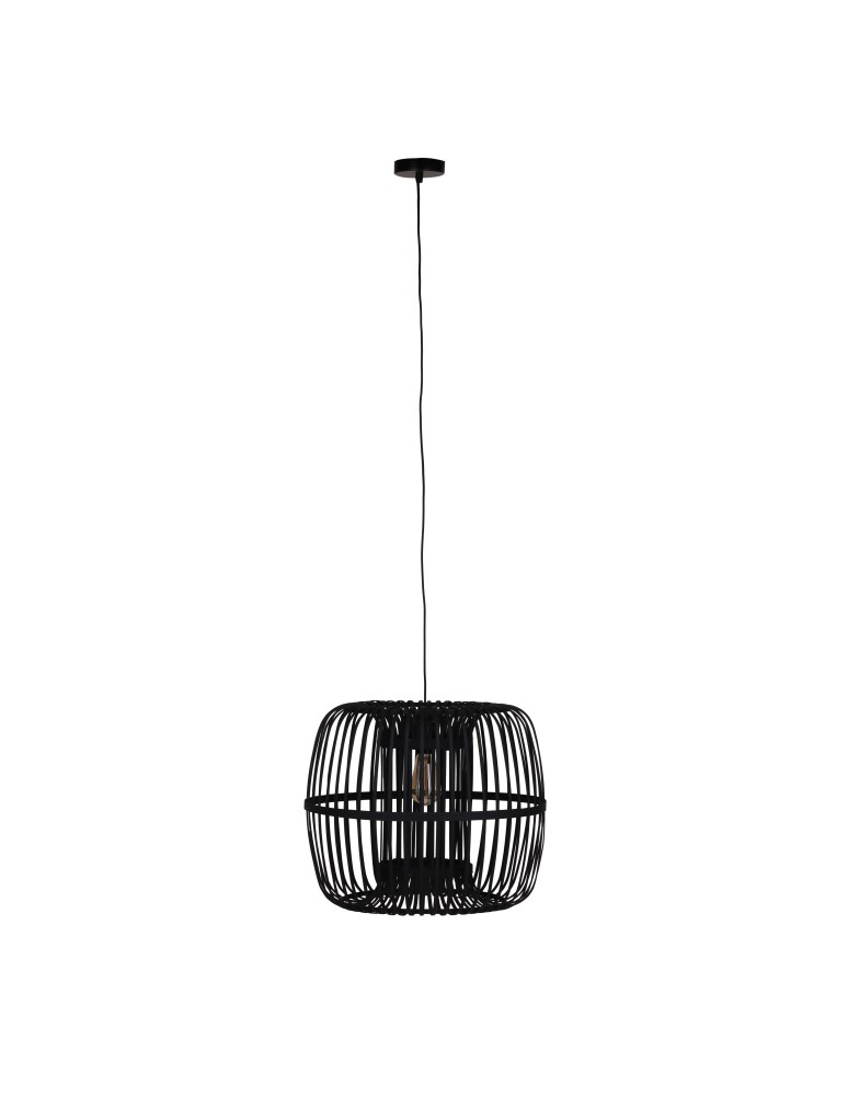 Dijk Lampa Wisząca Bambusowa w Stylu Boho 46x46x40cm Kolor Czarny 55708-074 Dijk Lampa Wisząca Bambusowa w Stylu Boho 46x46x40cm Kolor Czarny 55708-074