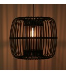 Dijk Lampa Wisząca Bambusowa w Stylu Boho 46x46x40cm Kolor Czarny 55708-074 Dijk Lampa Wisząca Bambusowa w Stylu Boho 46x46x40cm Kolor Czarny 55708-074